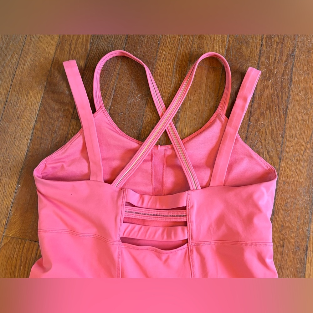 Lululemon Pink Multiple Strap Tank Top Women’s Size 10 - Picture 4 of 6